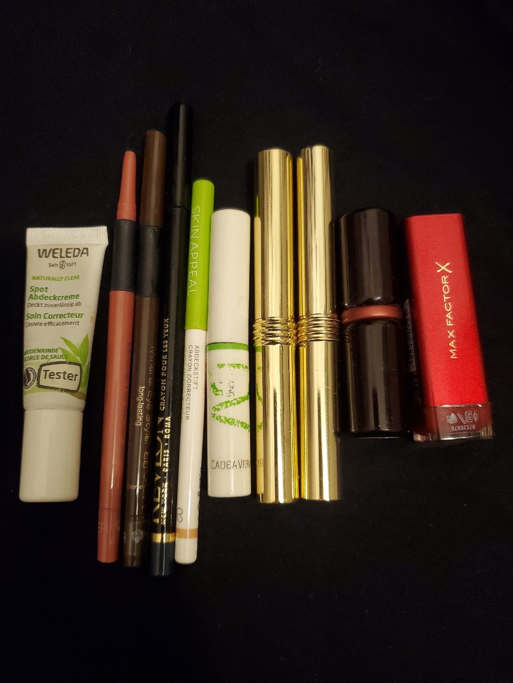 Make-up: Make-up Set: Weleda, Max Factor, Kajal und Lippenstifte – Usato da Dättwil AG venduto da Globetrotter2000