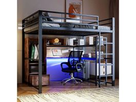 Kinderhochbett - 140 x 200 cm + Kleiderschrank + Matratze