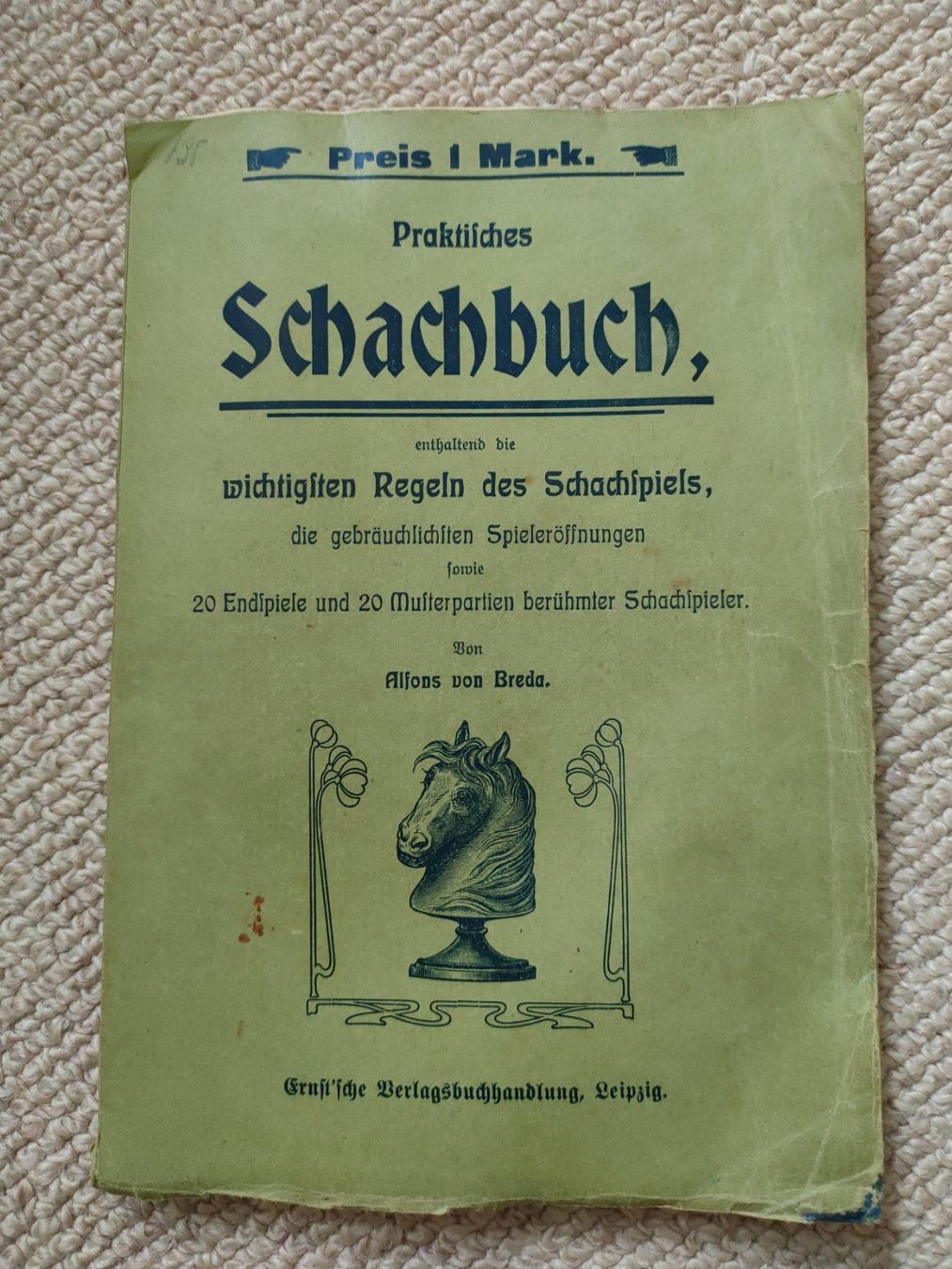 Bücher: Schachbuch , von ca. 1912 – Gebraucht aus Linthal von Mina52
