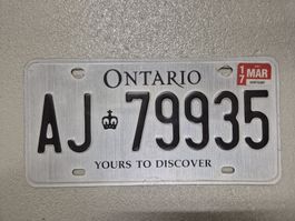 Kontrollschild Ontario (Kanada)