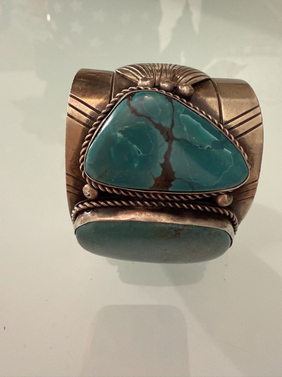 Bracciali & Braccialetti: Armband Native American mit Türkis und Silber – Usato da Jona venduto da HappyHappyHappyHappy 2