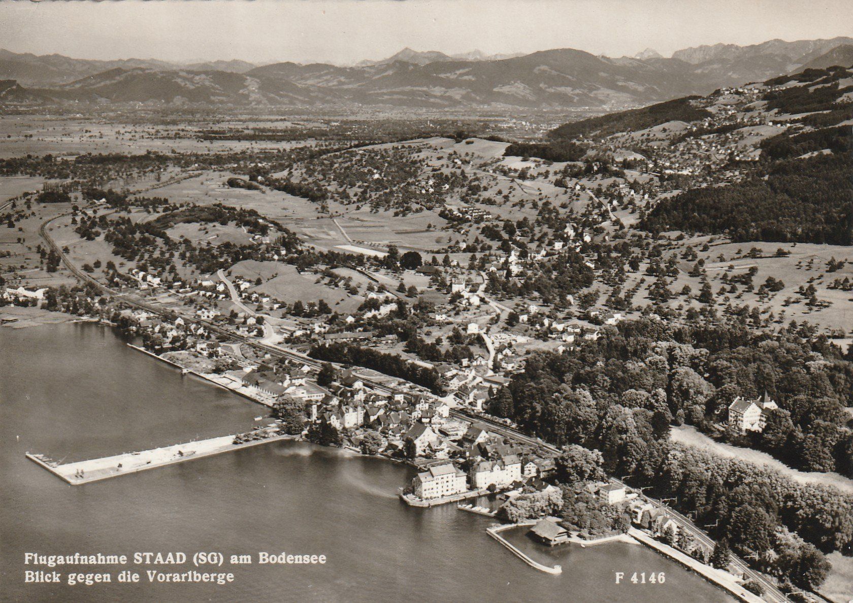 Cartoline postali: Staad Flugaufnahme – Usato da Rorschacherberg venduto da fratovi2