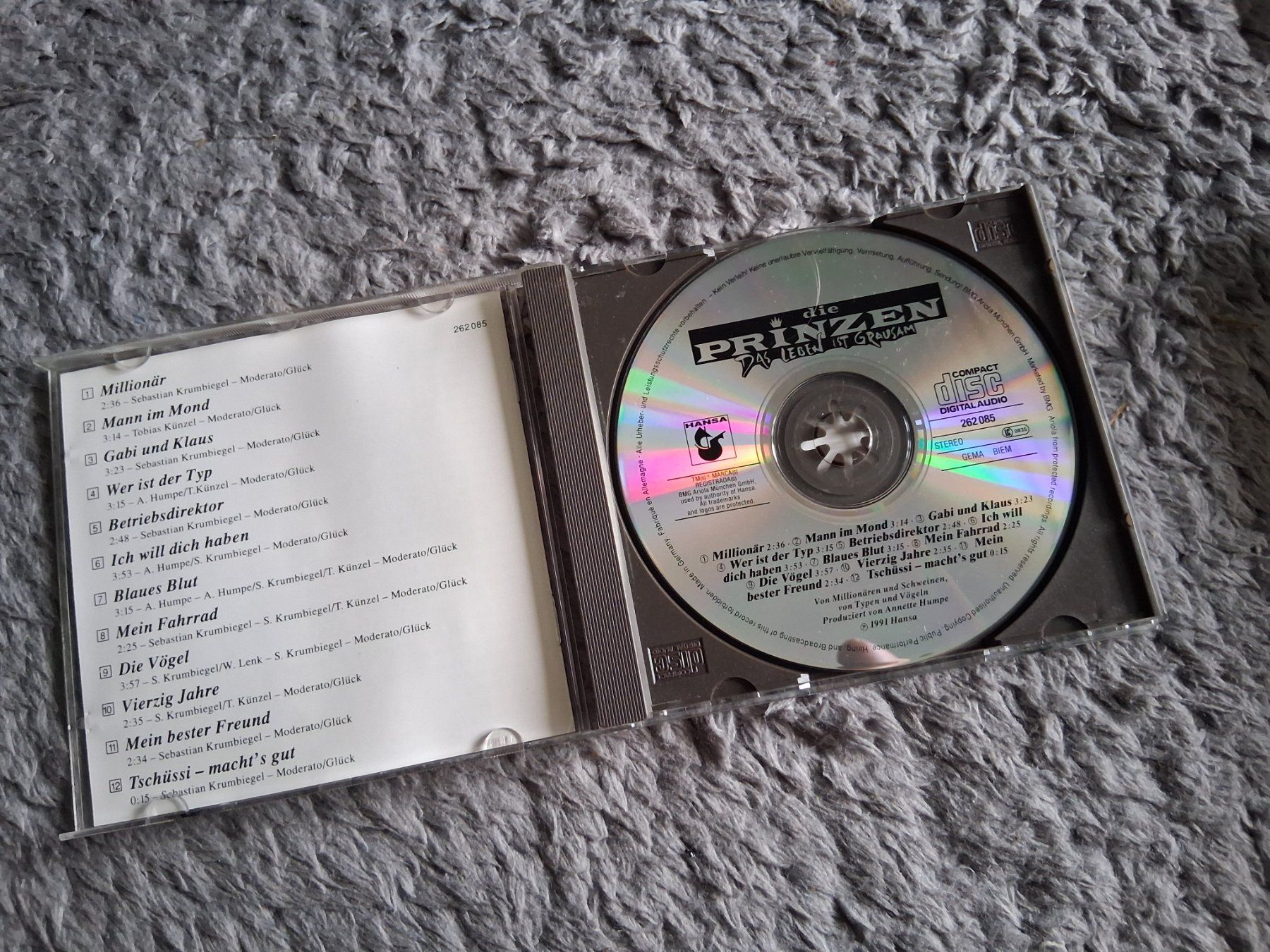 CD: DIE PRINZEN     DAS LEBEN IST GRAUSAM     CD – Usato da Wetzikon ZH venduto da Ramones01 2