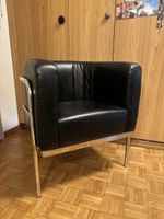 Zanotta Sessel Onda schwarz Leder