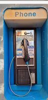 Cabine téléphonique vintage US