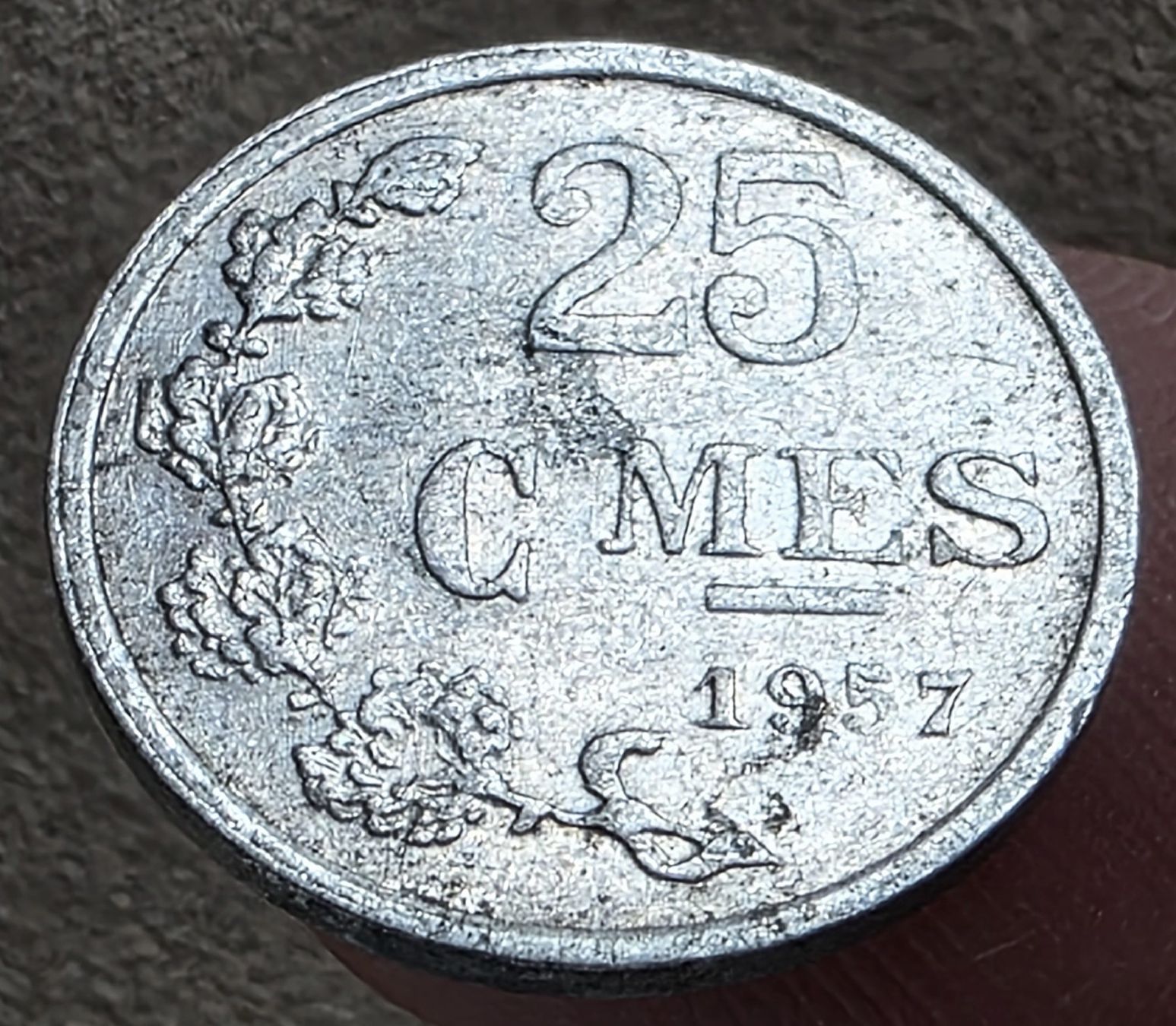 Alle Münzen: LUXEMBURG 25 CENTIMES 1957 – Gebraucht aus winterthur von CoinPassion 1