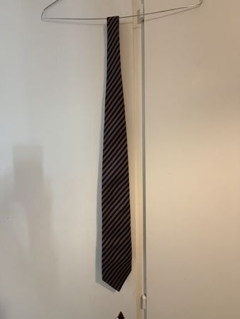 Cravatta a righe seta Carlo Colombo Made in Italy ottime con