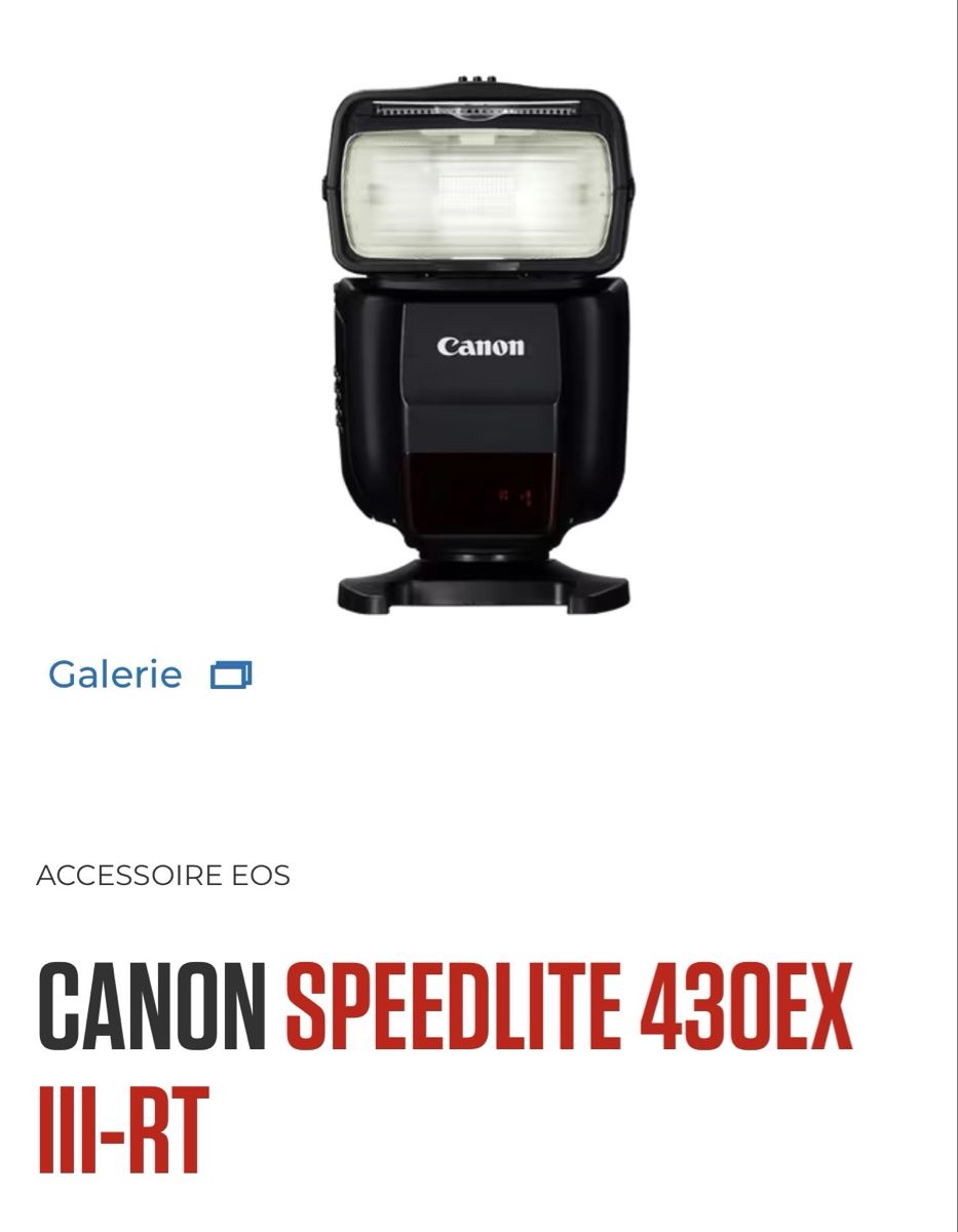 Canon Flash: CANON SPEEDLITE 430EX III-RT + CANON TRANSMITTER ST-E3-RT – Usato da Curtilles venduto da ced_wx7v 1