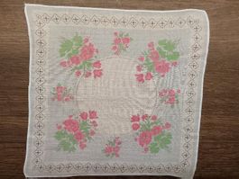 Taschentuch Motiv Blumen
