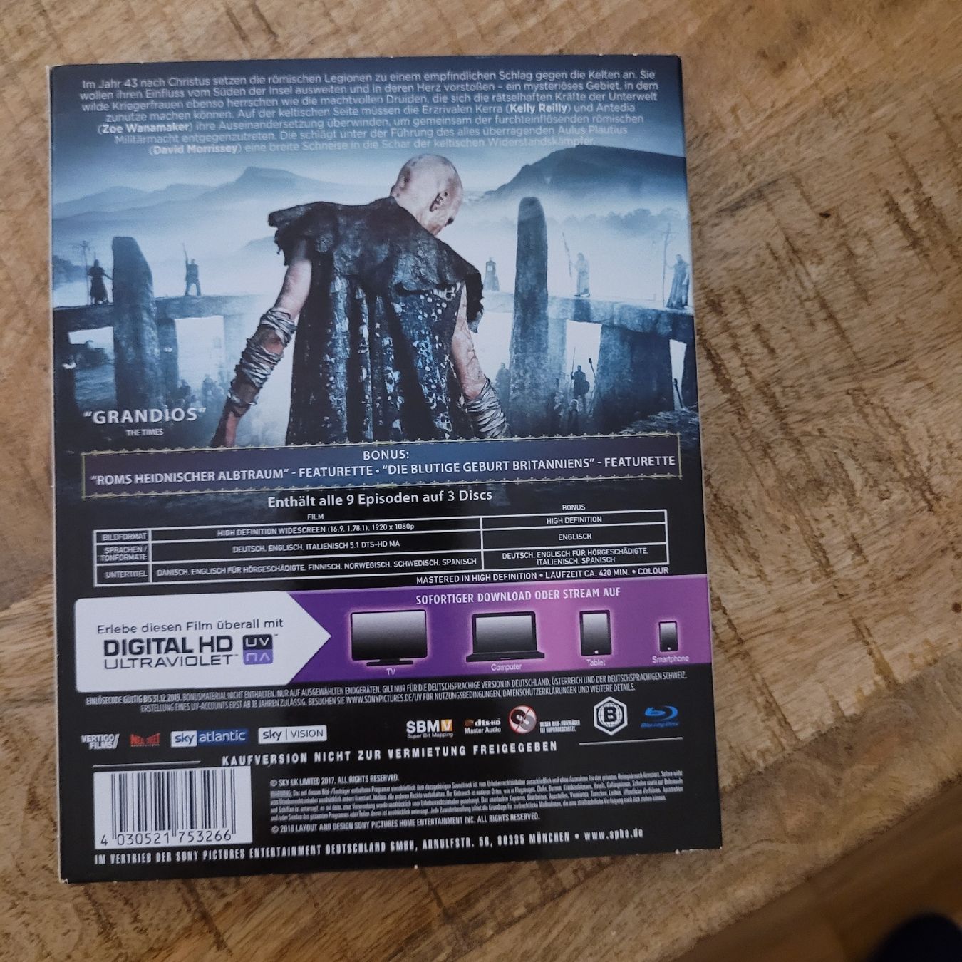 Tutti i DVDs: Britannia bluray staffel 1 – Usato da Volketswil venduto da uffdu 1