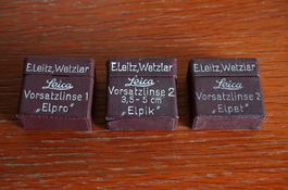 Leica Leitz Wetzlar Vorsatzlinsen-Set (Elpro, Elpik, Elpet)