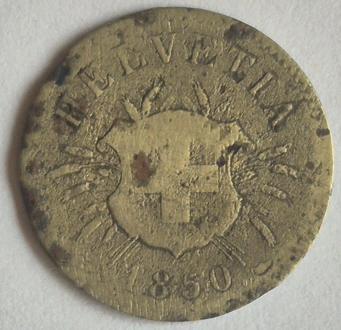 Tutti le monete: 5 Rappen 1850     ab 1 Fr. !! – Usato da Luzern venduto da Vreneli_1