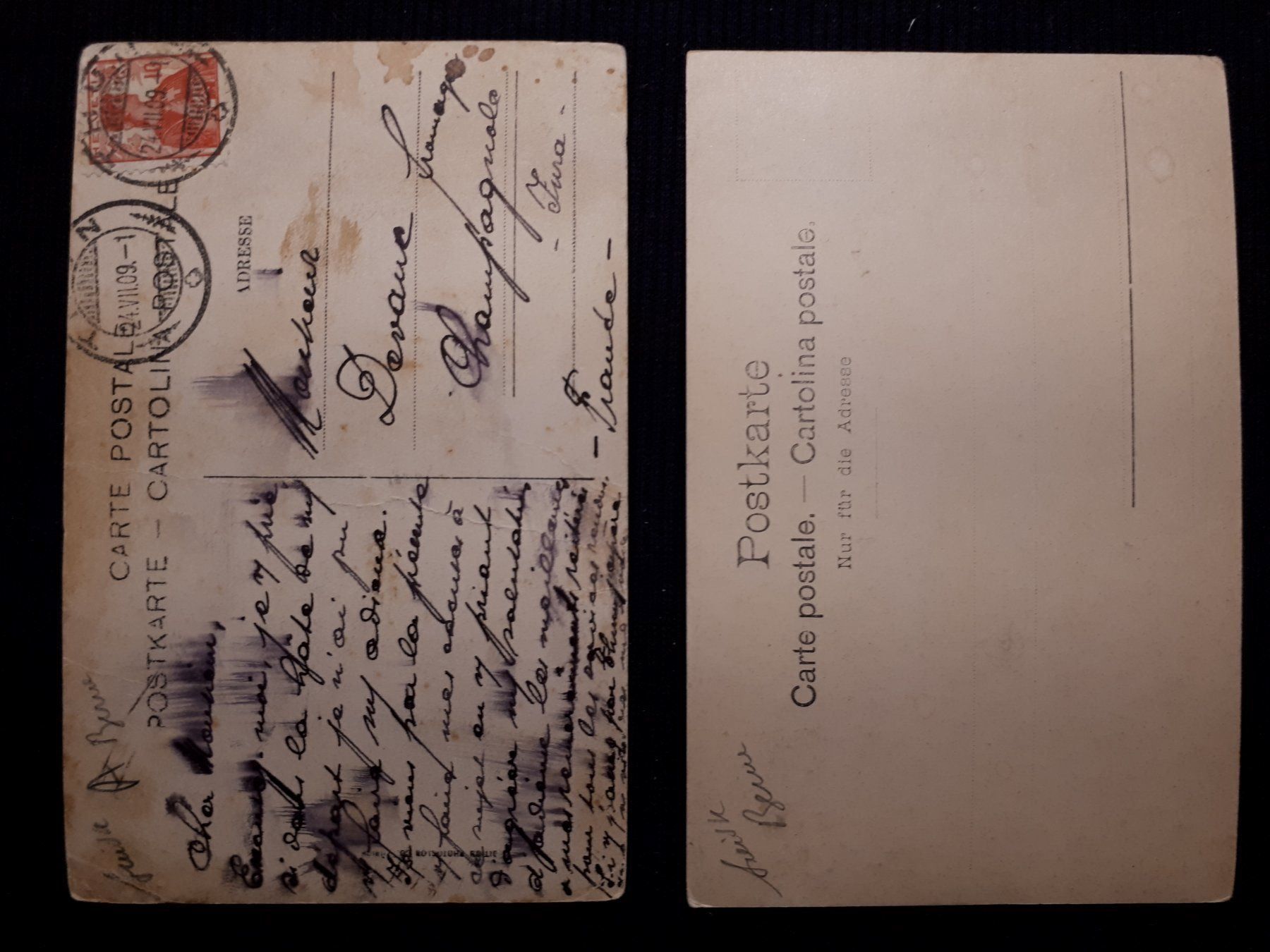 Cartes postales: 2 AK THUN - ALTES ABER MIT MÄNGELN – D'occasion à Ponto Valentino par giorgia06 1