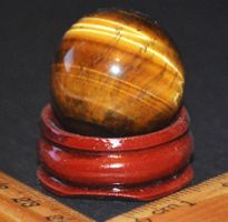 Deko - Heilstein – A-1228 Tigerauge 25mm mit Sockel