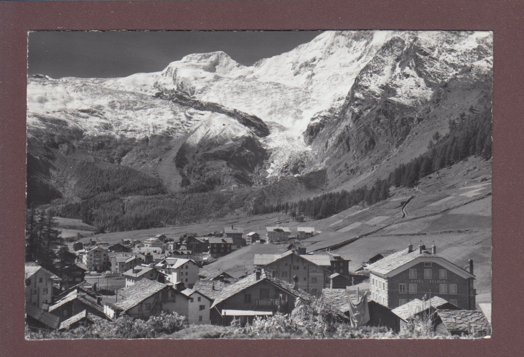 Cartoline postali: SAAS-FEE - Alphubel - 1964 – Usato da Pully venduto da nicecards