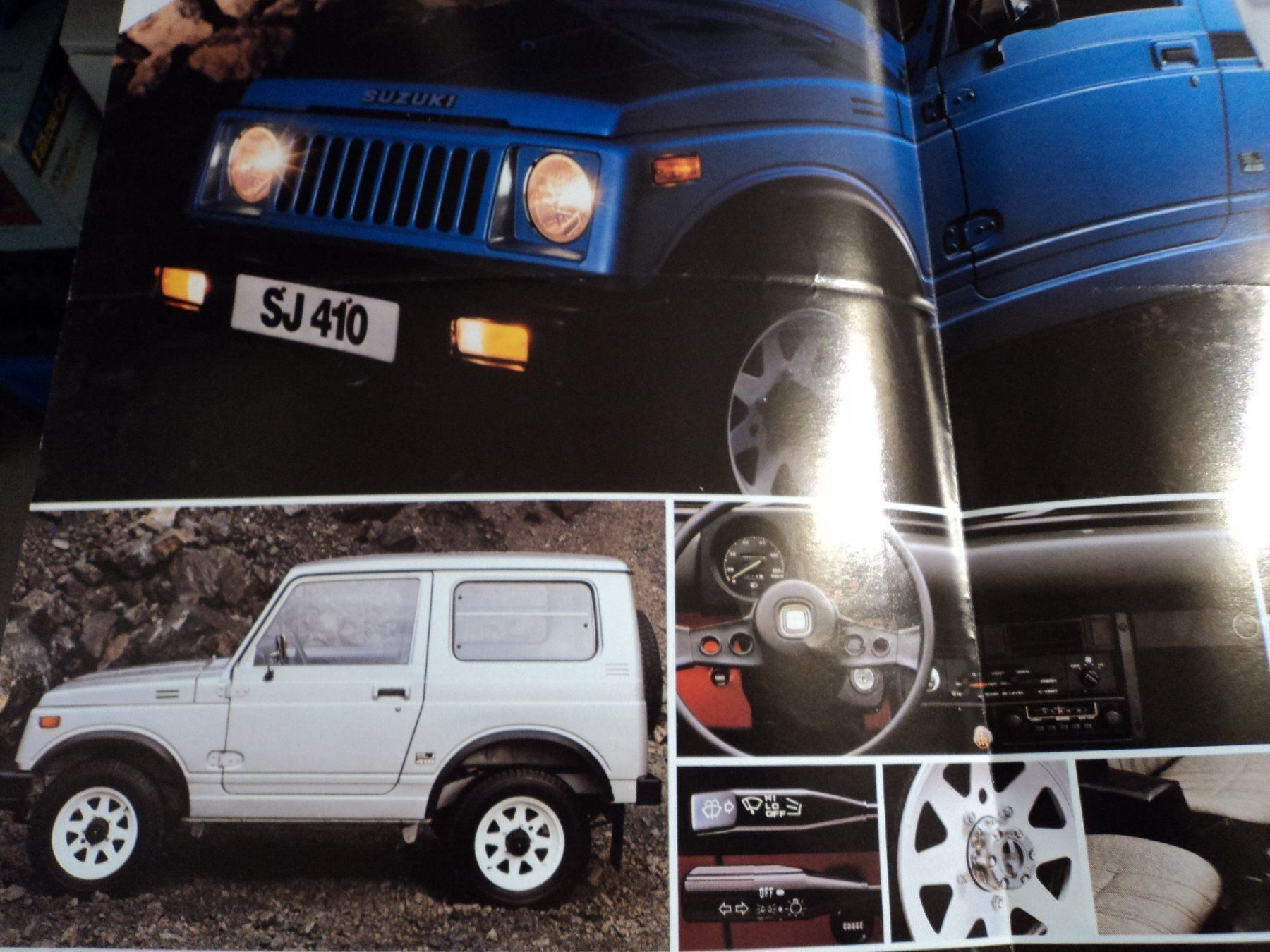 Documenti: Prospekt Suzuki SJ410 4x4 1981 – Usato da Schwarzenburg venduto da modelCARama