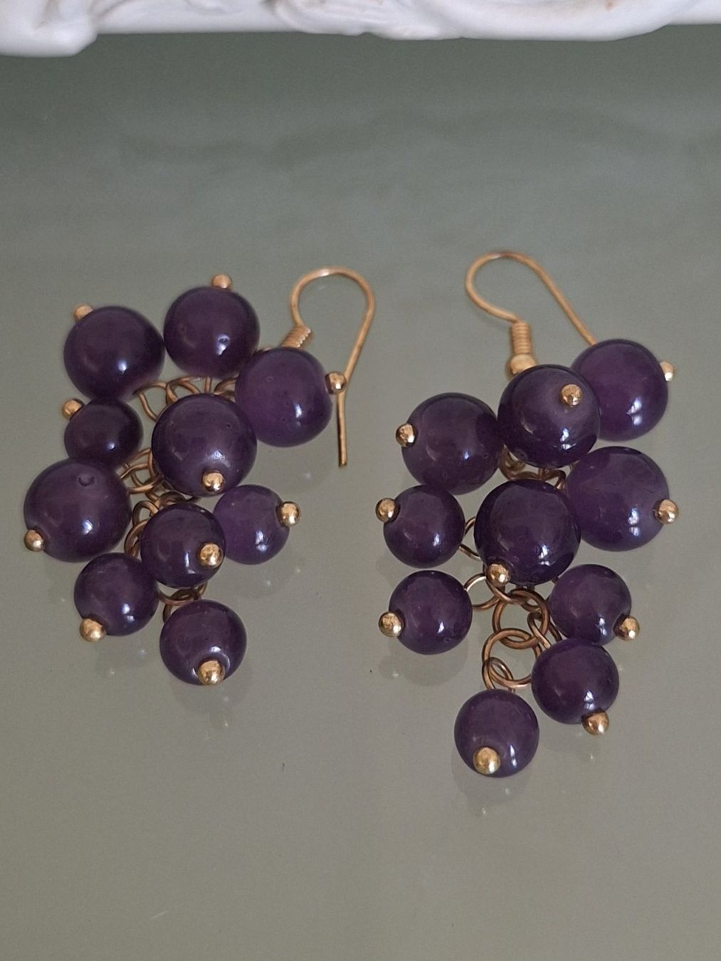 Boucles d'oreille: Vintage Ohrringe mit.gefasste Kugeln – D'occasion à Kerzers par ExpressoTerreno