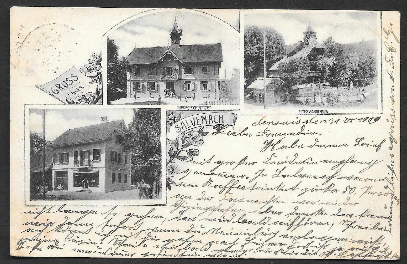 Cartoline postali: Salvenach 3 Bilder – Usato da Olten venduto da clotaldi