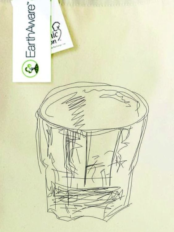 Taschen: Sketches Collection Canvas Tasche - Glass – Neu und originalverpackt aus Münchenbuchsee von Monali 1