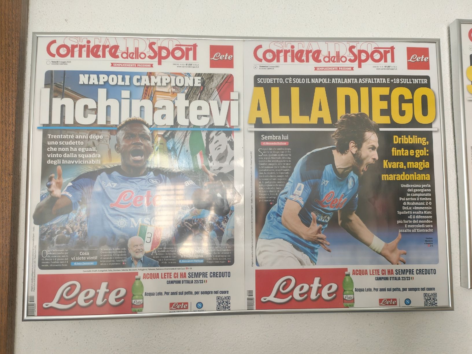 Posters & Illustrations: ssc napoli 4 bilder mit rahmen – Neuf (Voir description) à Schöftland par magicX01 2