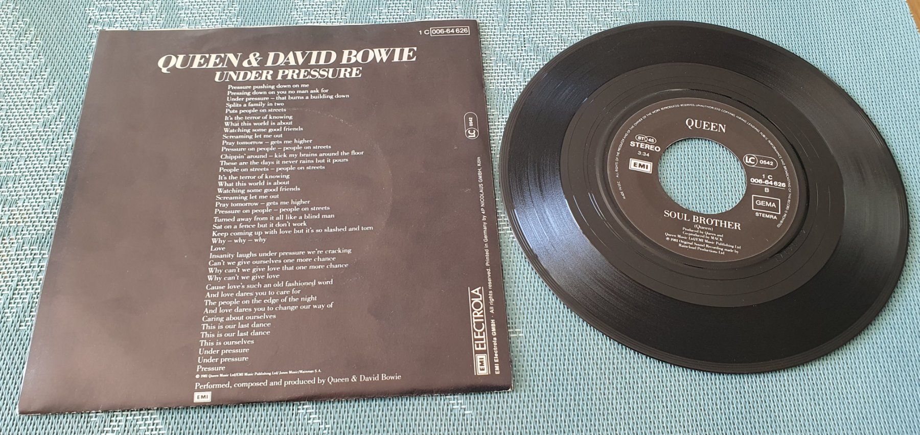 Dischi in vinile: QUEEN & DAVID BOWIE, Under Pressure, 7"Single, TOP! – Usato da Kreuzlingen venduto da Cdschlumpf 1