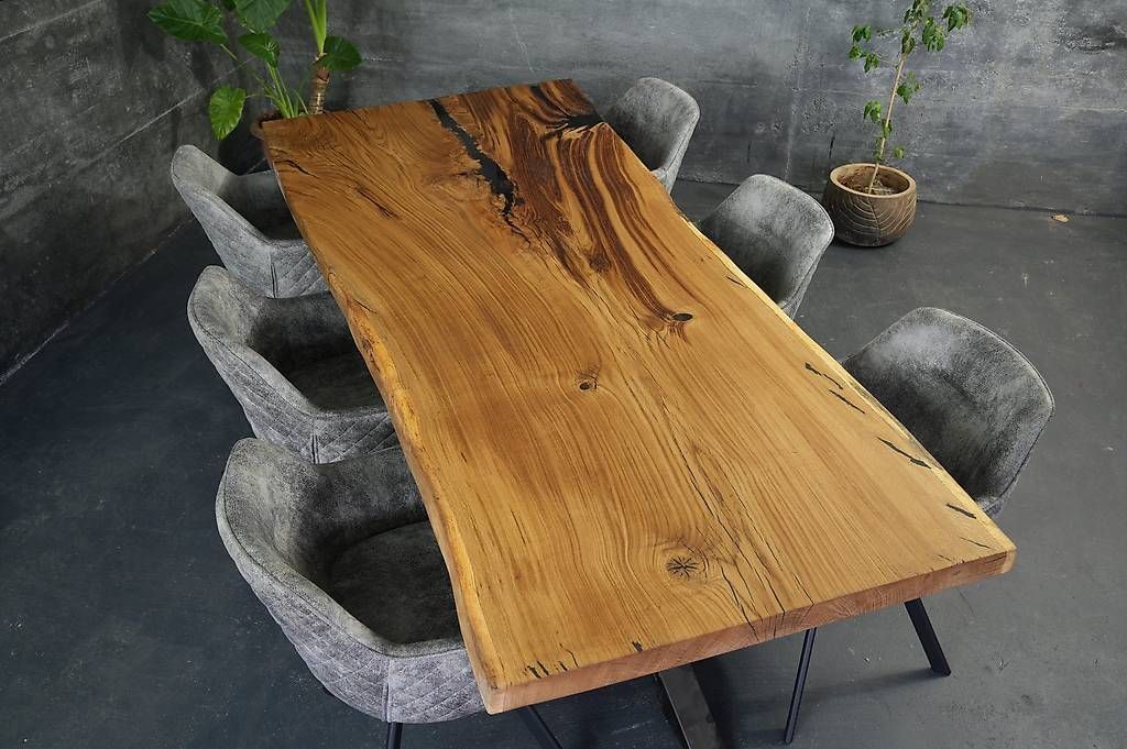 Tavoli: Esstisch aus Massivholz Eiche - 1 Baumscheibe – Usato da Walchwil venduto da Swissdesign_Haag 4