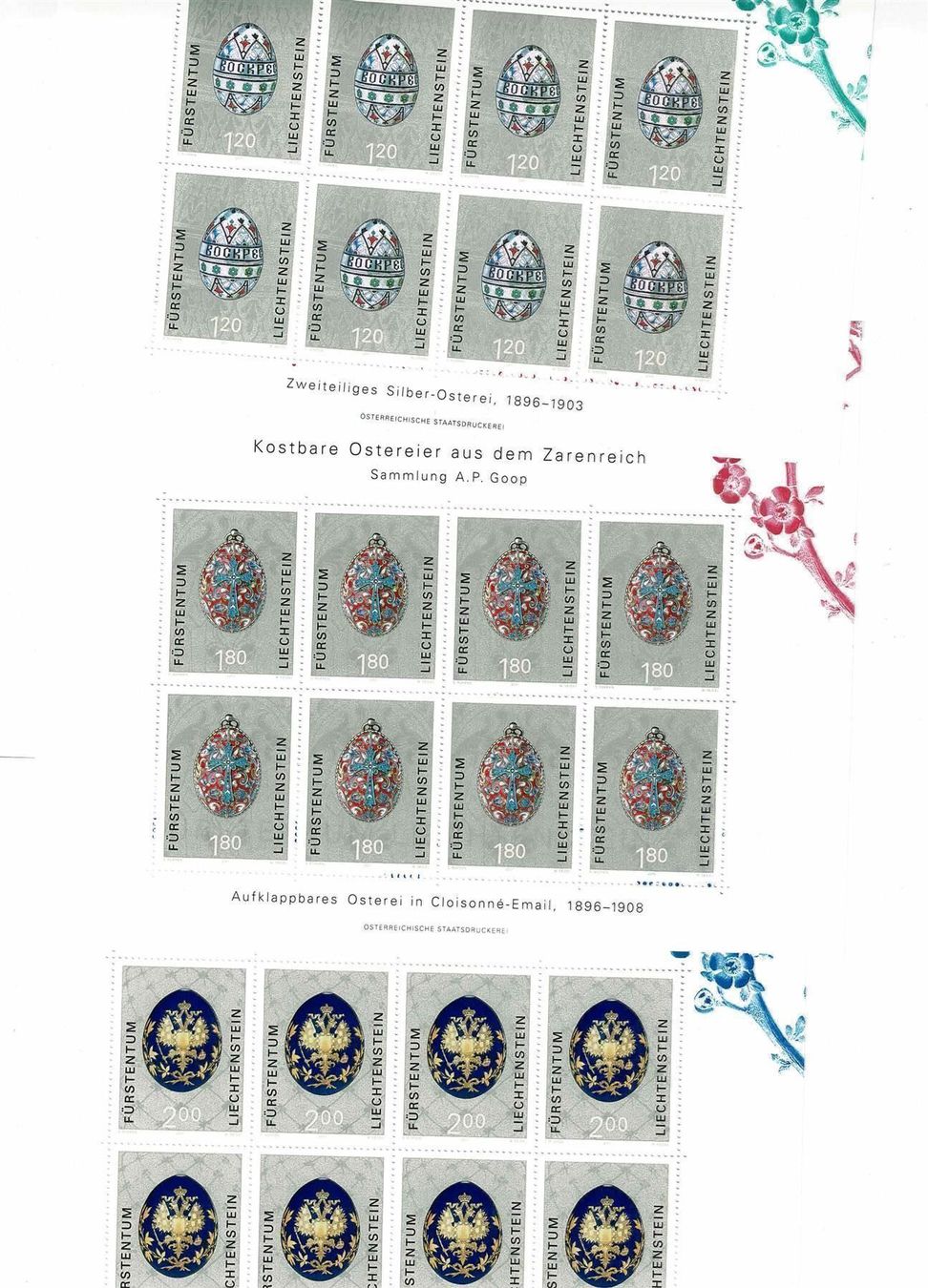 Tutti i francobolli: Ostereier 3 KB ** – Nuovo e nell'imballaggio originale da Lausanne venduto da Whorvath