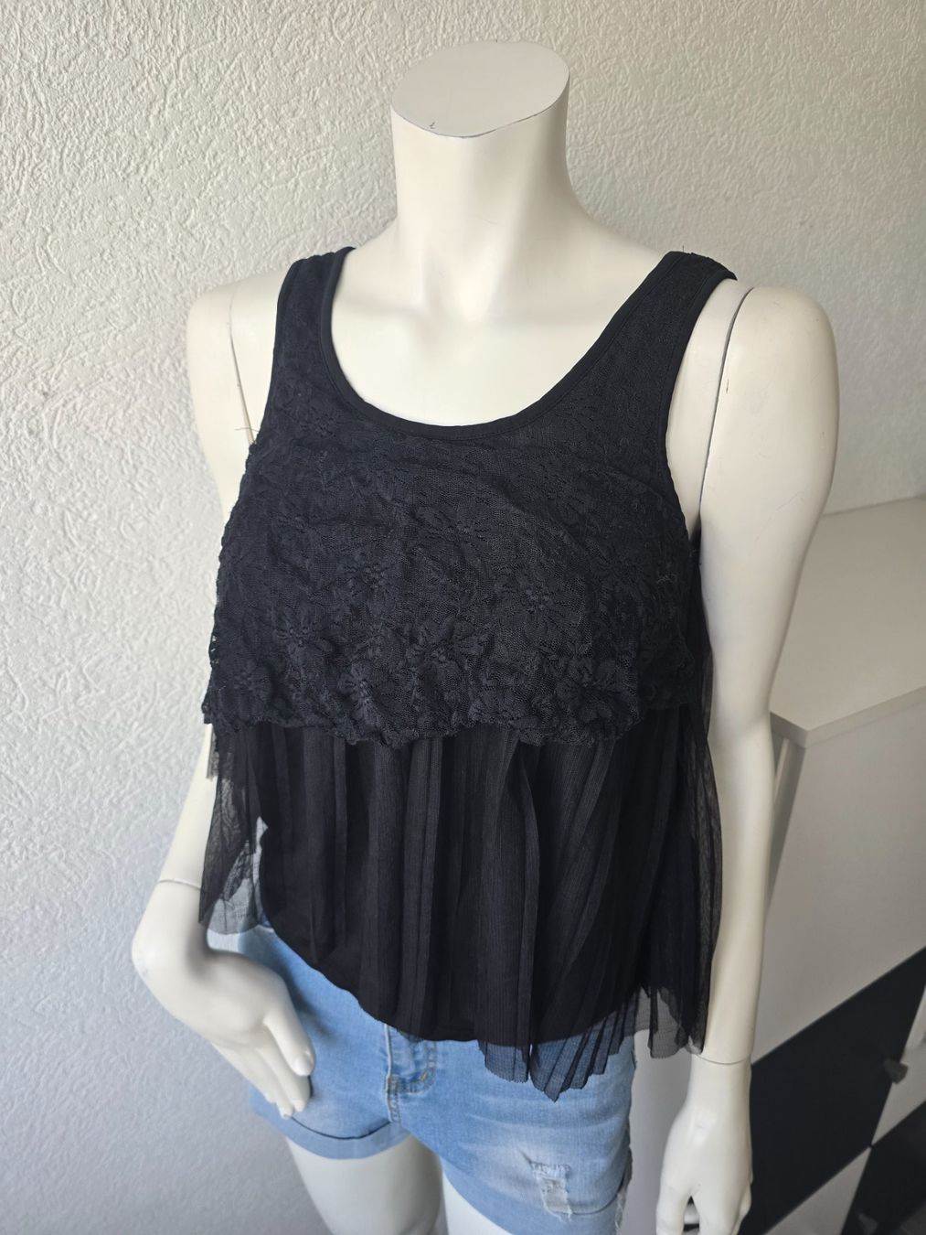 Tops: Debardeur fluide noir T-S – Gebraucht aus Les Verrières von kitel79 3