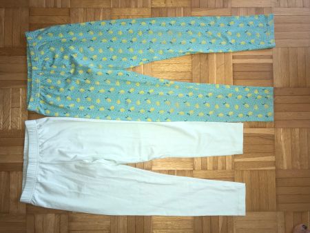 Leggins / Pyjama Hose Zitronen Grösse 110/116 - Porto 3.40