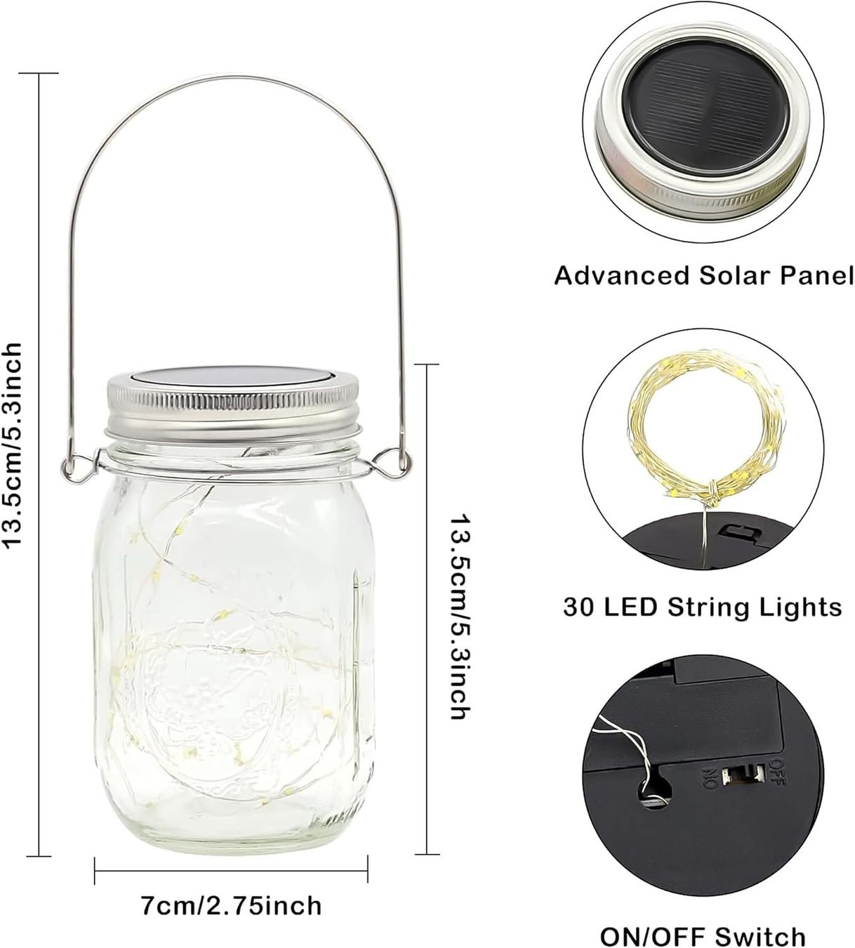 Lampade: Solarlampe für außen Garten - 4 Pack – Nuovo e nell'imballaggio originale da Nuglar venduto da SaleRitter 2