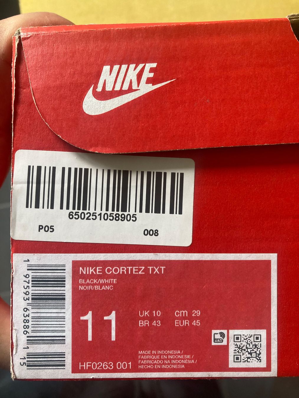 Nike Scarpe da uomo: Nike Cortez Basic Premium, Schwarz/Weiss, Neu, Grösse 45 – Nuovo e nell'imballaggio originale da Zürich venduto da Brauer 4