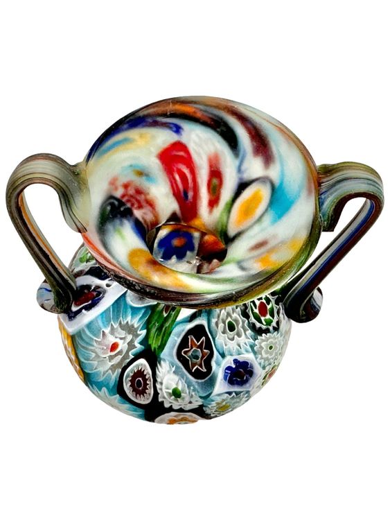 TOSO MURANO ANCIEN Petit Vase En Verre De Couleur Période 1900. EUR 70,00 - FR