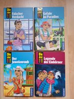 4 x Die drei!!! Mädchen Krimi-Bücher Set, tolle Lektüre!