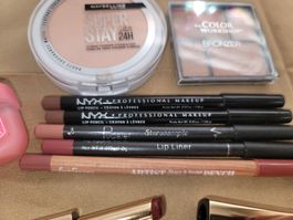 Lipstick Set, lipliner, Maybelline, Estée Lauder, NYX, puder