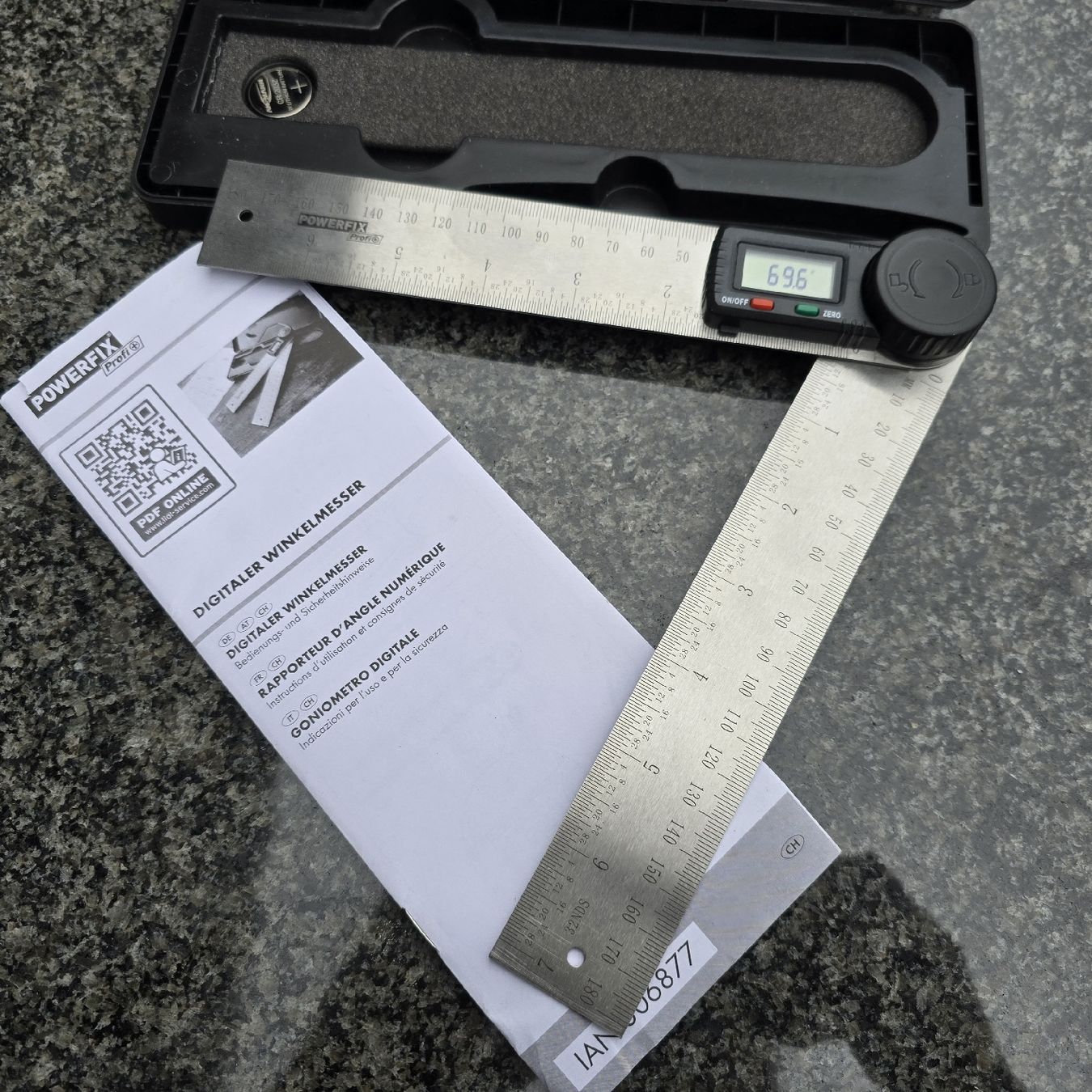 Tutti gli attrezzi: Digitaler Winkelmesser Powerfix Profi mit Anleitung & Box -  – Usato da Walkringen venduto da Vanuca 4