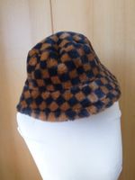 flauschige  Mütze Kappe Wintermütze   onesize  braun-schwarz