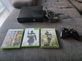 Pack Xbox 360 S (Slim) Noire + Manette + Trilogie Call of