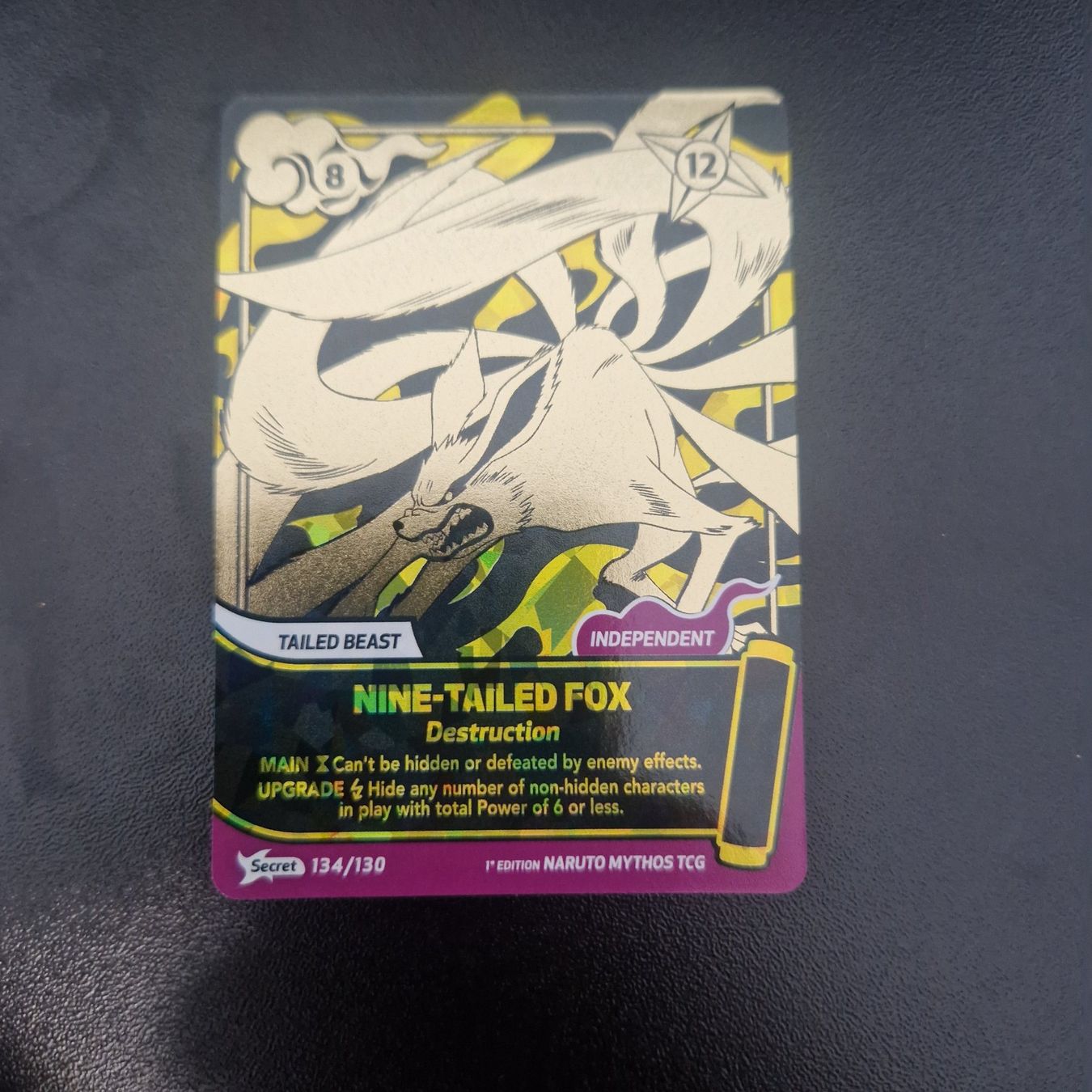 Cartes à collectionner: Nine Tailed Fox Secrete Rare Naruto Mythos first edition EN – D'occasion à Brugg AG par Sasch09 1