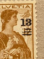 133, postfrisch, defekter Überdruck