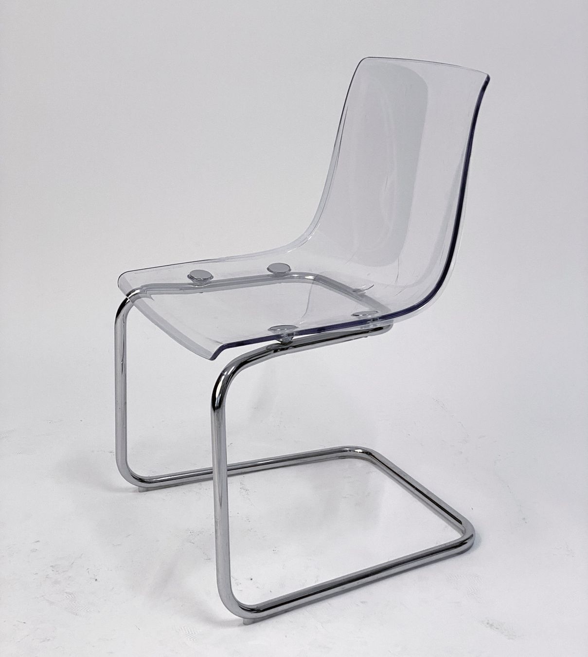 Ikea Sedie: 2 Stühle transparent/verchromt – Usato da Zürich venduto da speedy1 2