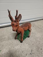 Reh-Figur, Garten Deko Tier, ca. 40cm, Vintage Style