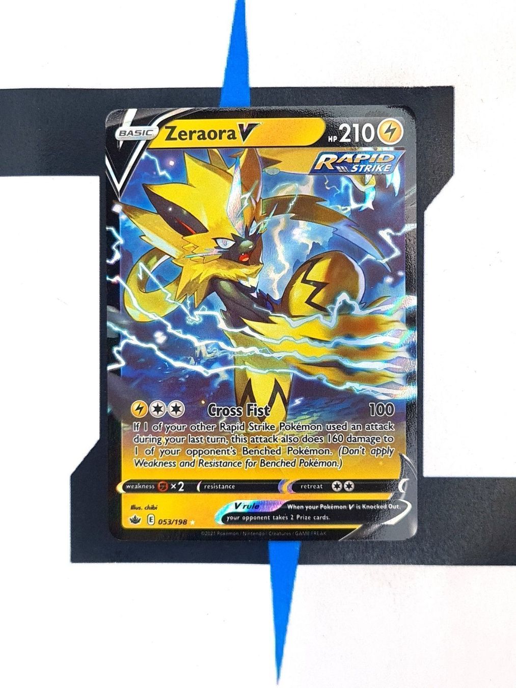 Pokémon Carte collezionabili: Zeraora V CRE053 EN EX – Usato da Basel venduto da Zadoys