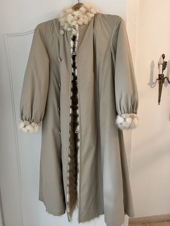 Pelzmantel weiss, wie neu