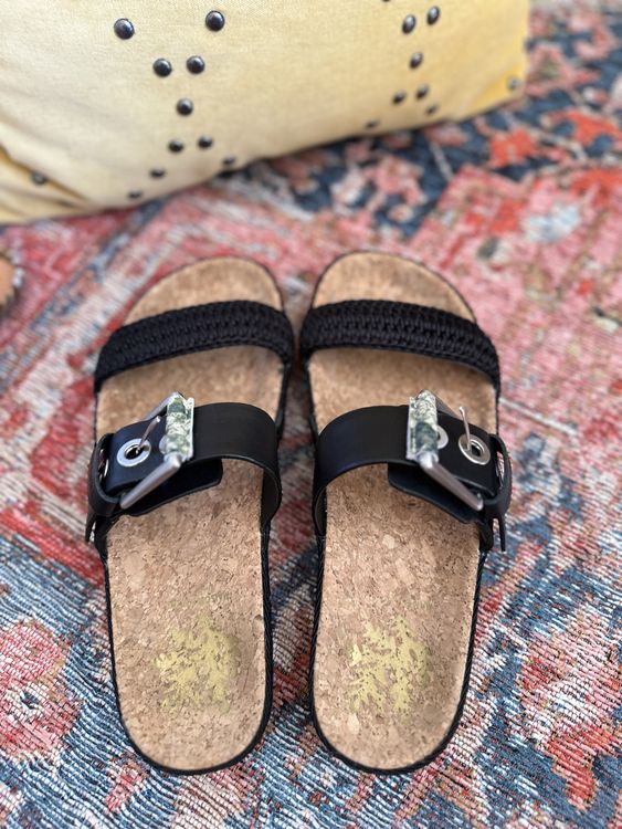 MAISON SCOTCH leather slides, 38, worn once! 3