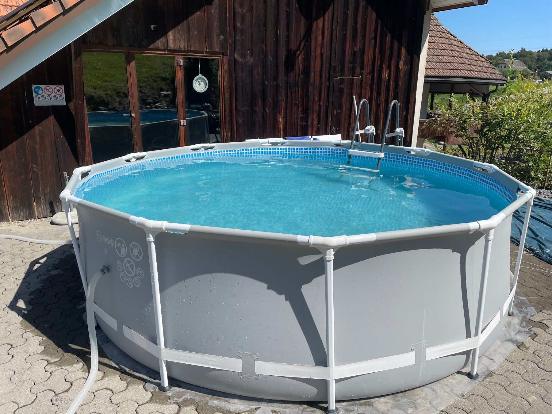 Intex Piscine: Pool Schwimmbad INTEX  366x99 cm Filter Pumpe Solarnatten – Usato da Oftringen venduto da noreply 2