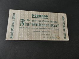 Dt. Reich 1923,  Weimar, 5 Millionen Mark