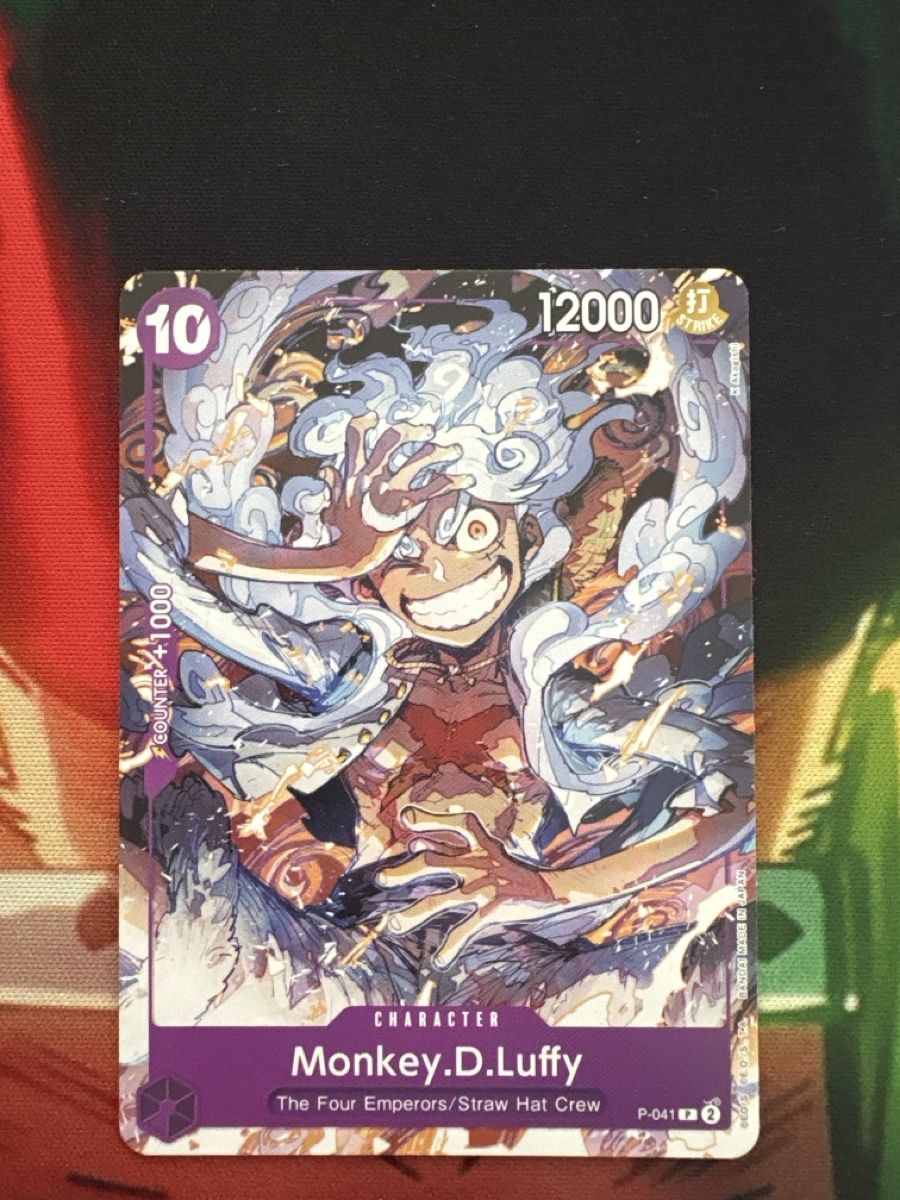Bandai Sammelbilder & Trading cards: Carta da gioco Monkey D. Luffy V.1 One Piece P-041 – Gebraucht aus Taverne von jod_2xf9