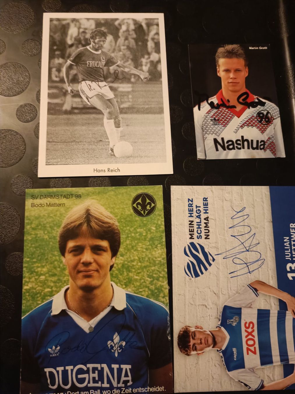 Autogramme: Bundesliga - 4 signierte Autogrammkarten - Set B6 – Gebraucht aus Menziken von Artographs
