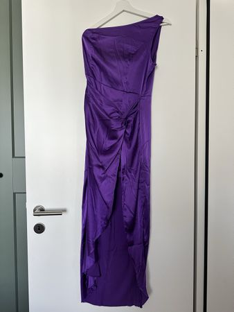 Violettes Oneshoulder Kleid