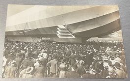 rar; ungelauf. Zeppelin Privat-Postkarte "Massenereignis"